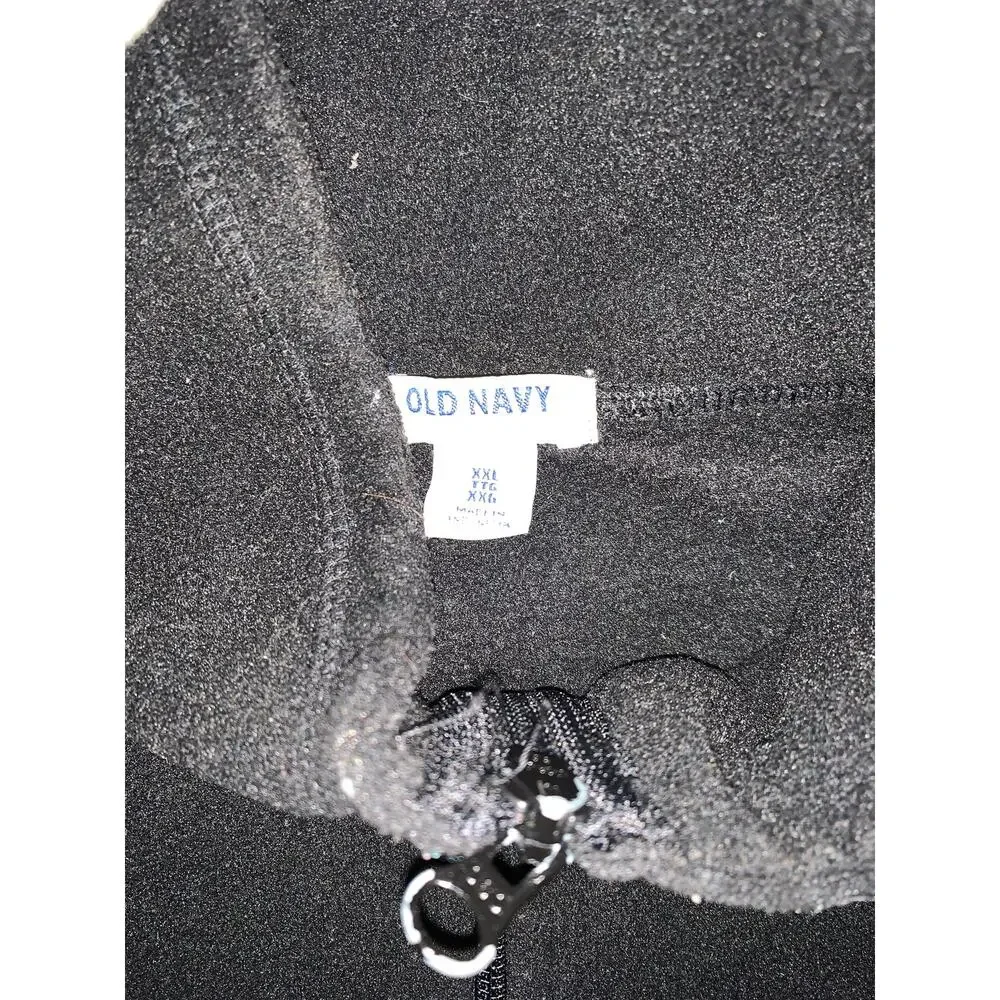 Old Navy Black Full-Zip Fleece Jacket Women’s Size XXL